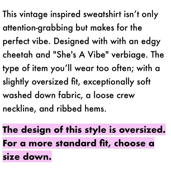 Recycled Karma Pink 'She's a Vibe' Graphic Sweatshirt - Picture 2 of 9